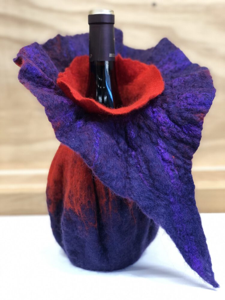 Bottle holder 6 Feltwork